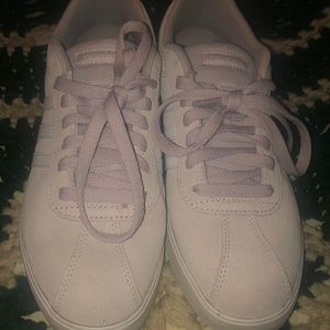 Light purple adidas sneakers